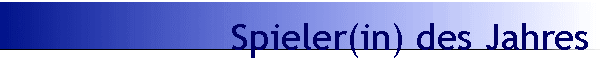 Spieler(in) des Jahres